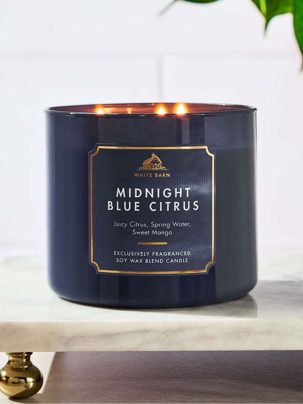 White Barn Midnight Blue Citrus 3-Wick Candle